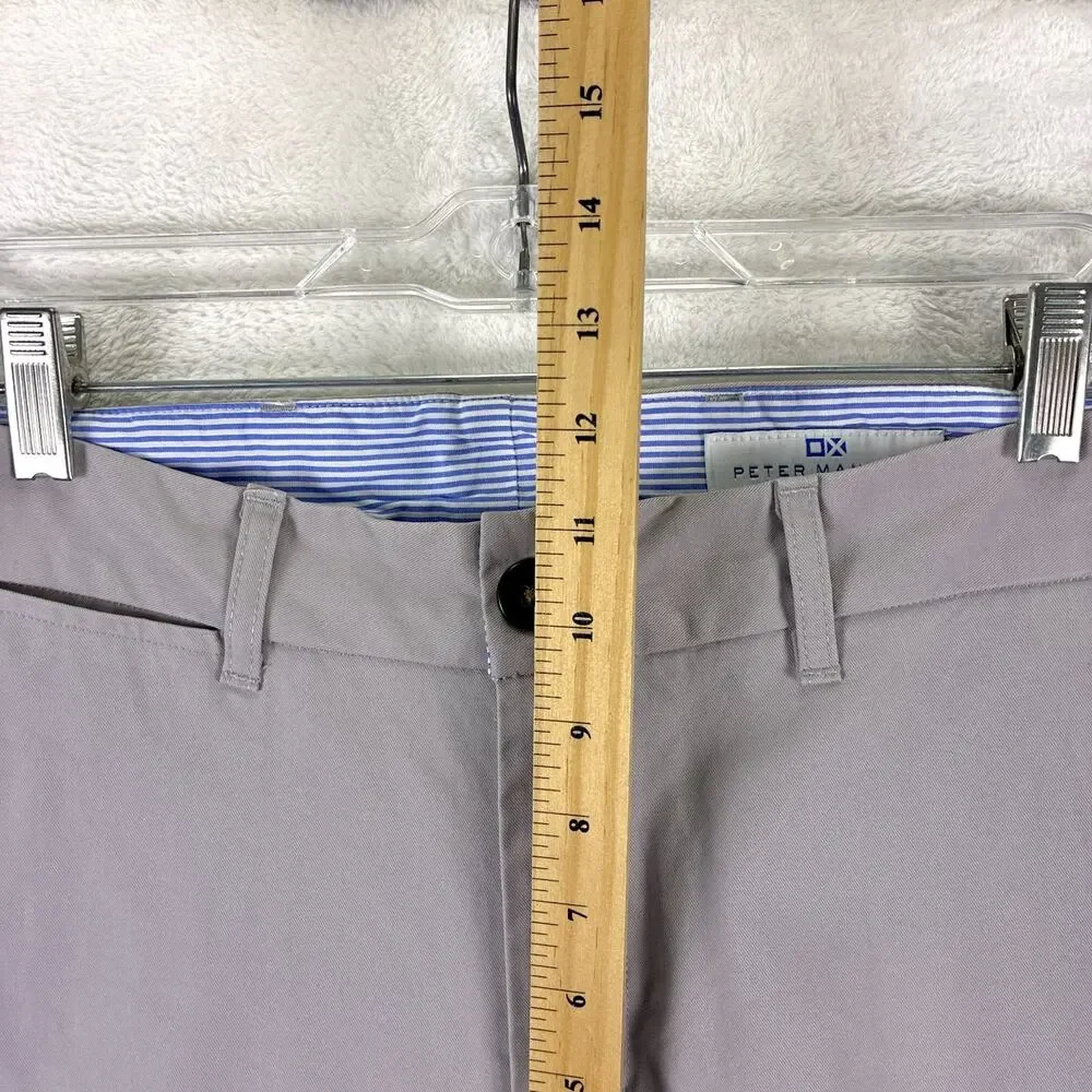 Peter Manning Pants Mens 36x29 Gray Chino Preppy New York Summer Classic USA